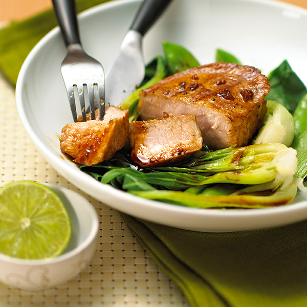 Chinese BBQ Pork with Stir Fry Vegetables